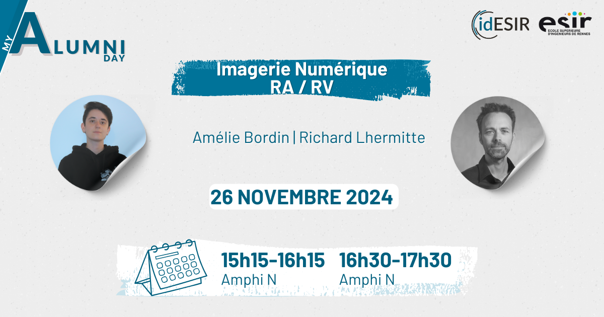 Affiche de la table ronde Imagerie Numérique RA/RV