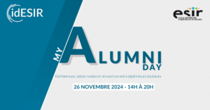 Affiche du My Alumni Day #4, qui aura lieu le 26 novembre 2024 à l'ESIR